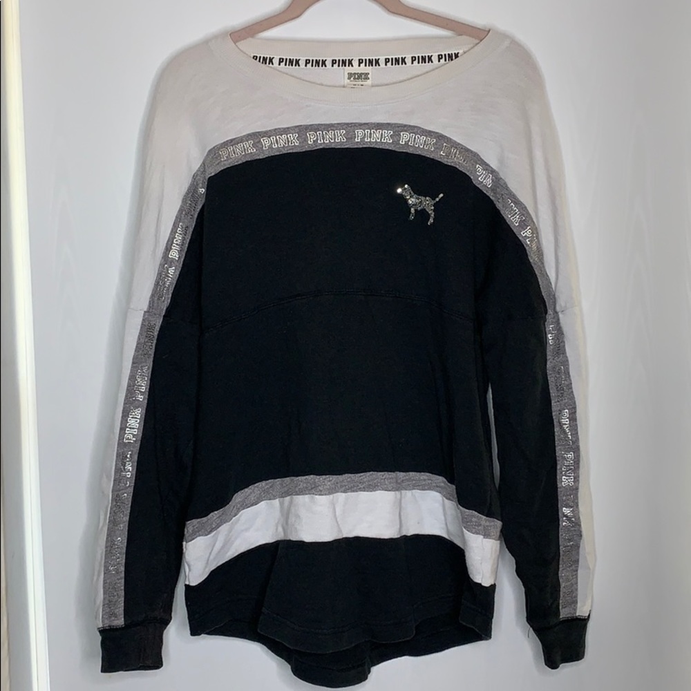 bling victoria’s secret pink crew